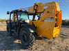 2019 JCB 509-42 Open ROPS, 74 HP, Solid Tires, Worklights, Beacon, Aux Hydraulics, Lifting Eye 66" Carriage/60" Forks