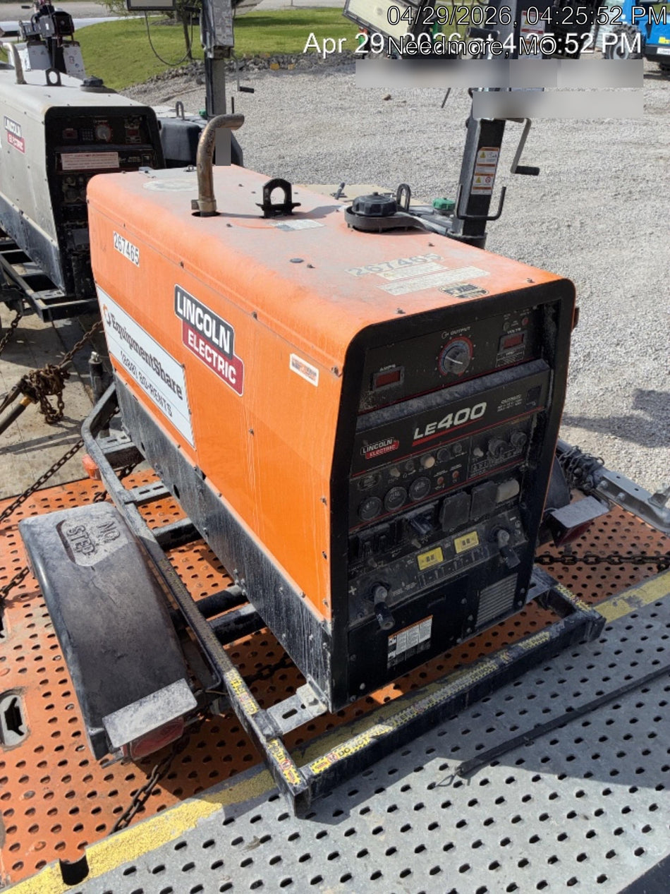 2022 Lincoln Electric LE400 Kubota V1505, Trlr, Cable Rack, Light Kit, ES Decals, T3