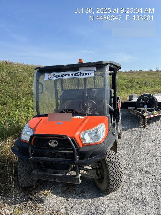2022 Kubota RTV-X1140W-H Plastic Canopy, Windshield Acrylic Clear, LED Strobe Light, Wire Harness Kit, Back up Alarm