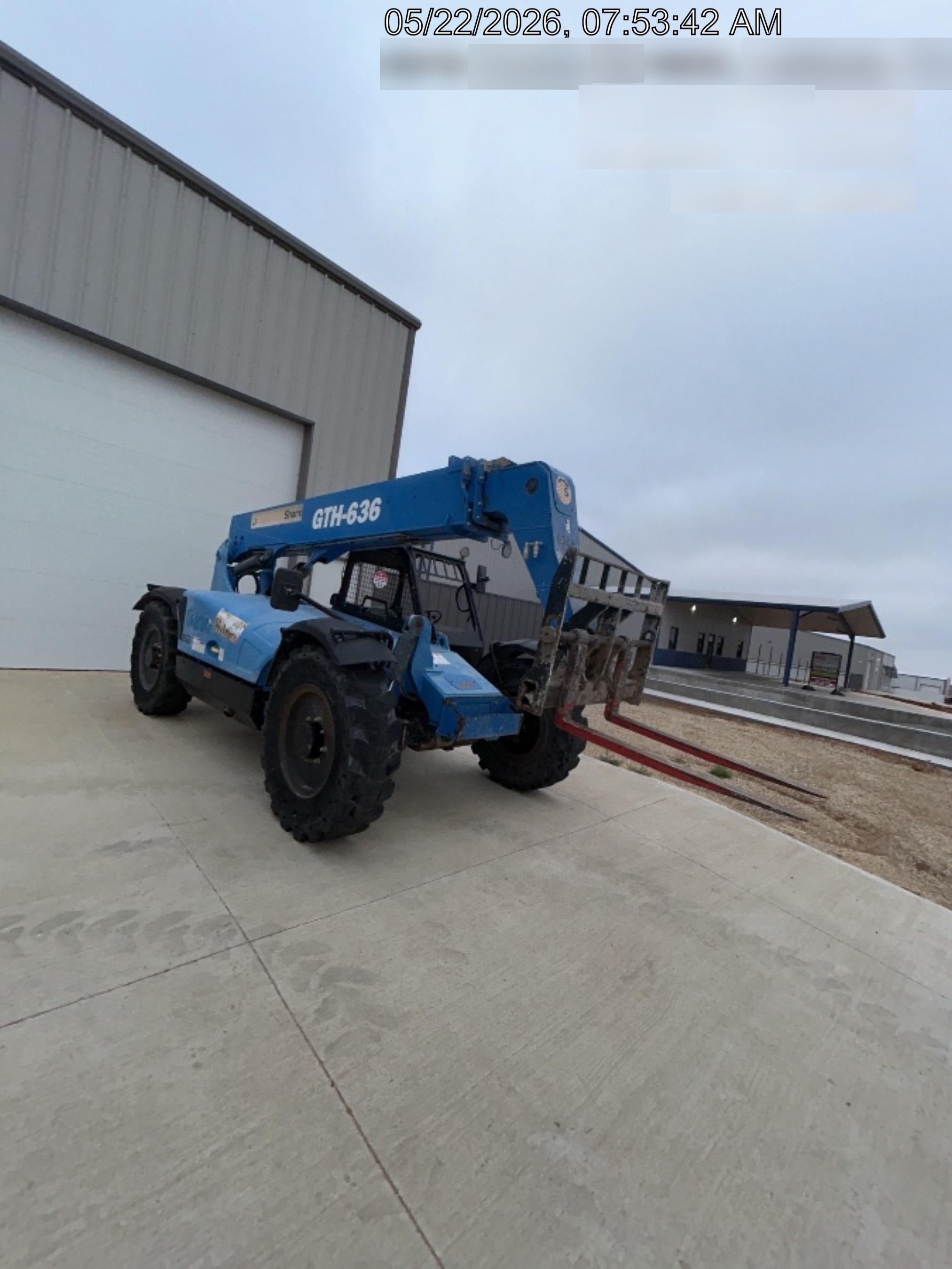 2018 Genie GTH-636 Genie GTH-636 w/Open ROPS, Solid Tires, Work Light/Beacon, 48" Carriage and Forks