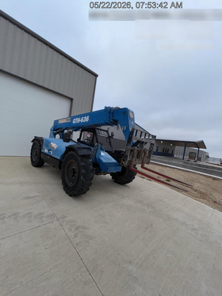 2018 Genie GTH-636 Genie GTH-636 w/Open ROPS, Solid Tires, Work Light/Beacon, 48" Carriage and Forks