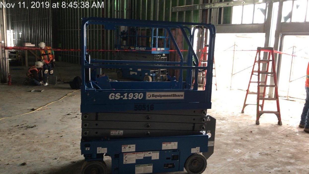 2019 Genie GS-1930 Fixed Rails with Chain Entry