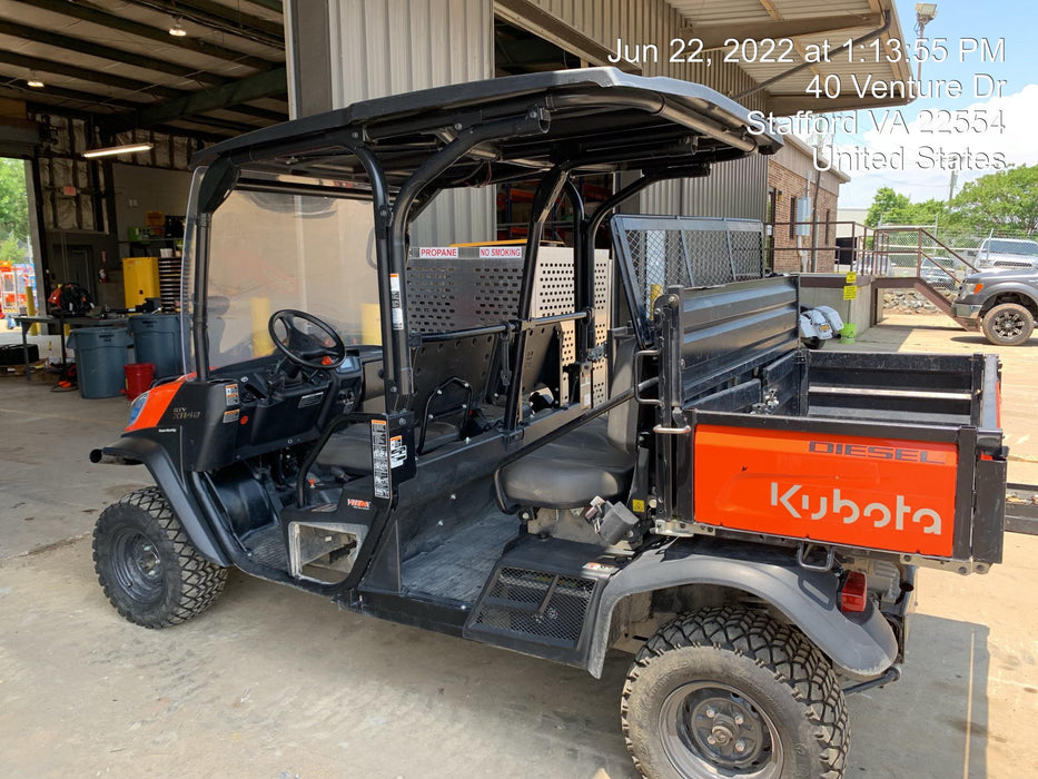 2020 Kubota RTV-X1140W-H Plastic Canopy, Windshield Acrylic Clear, LED Strobe Light, Wire Harness Kit, Back up Alarm