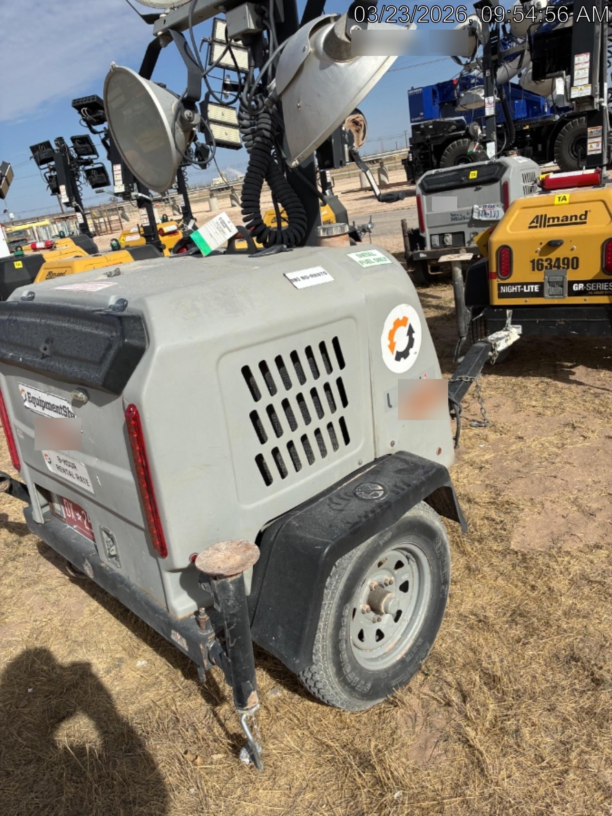 2018 Wacker Neuson LTV6L-MH Wacker Neuson LTV6L Mobile Light Tower w/Fuel Level Sensor Installed