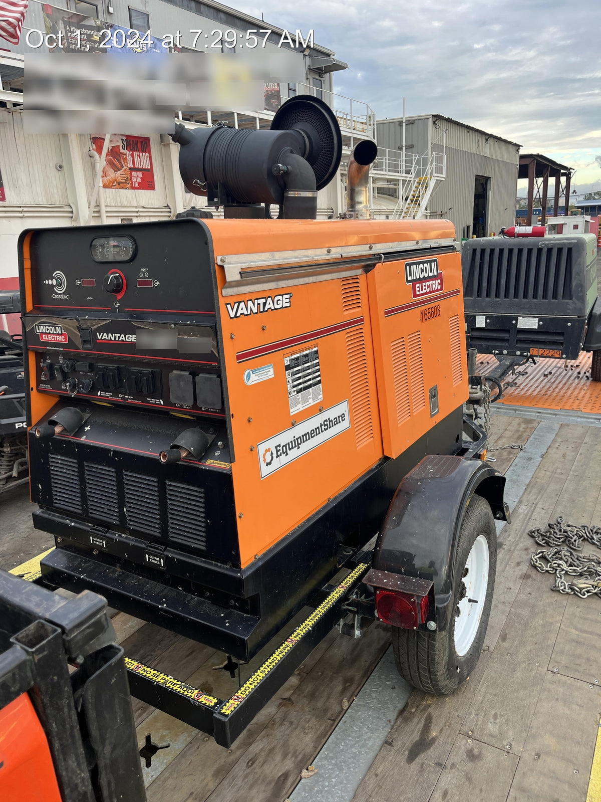 2021 Lincoln Electric Vantage 549X Ready Pak 3, ORANGE (includes trailer, cable rack, fender light kit)