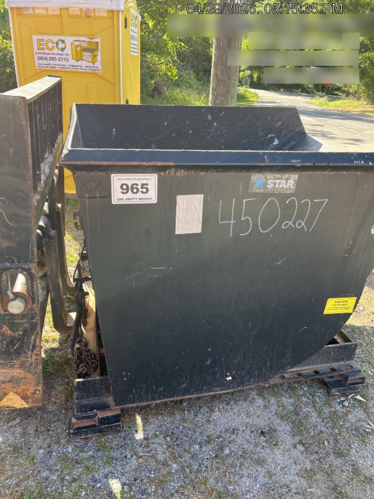 2024 STAR INDUSTRIES M-1820 - Self-Dump Hopper