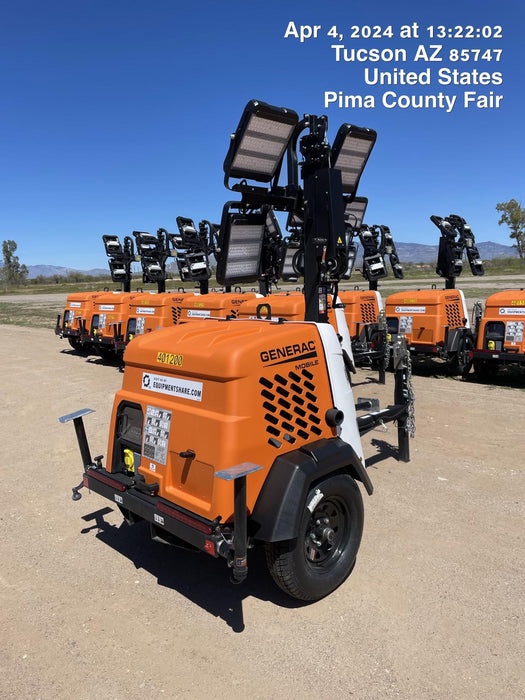 2024 Generac MLT2 Diesel, Flex Switch 120V Input, Powerzone Controller, 
(4) 320W LED Lights, 4kW Generator, 39.9 Gal Fuel Tank, 2" Ball, T3