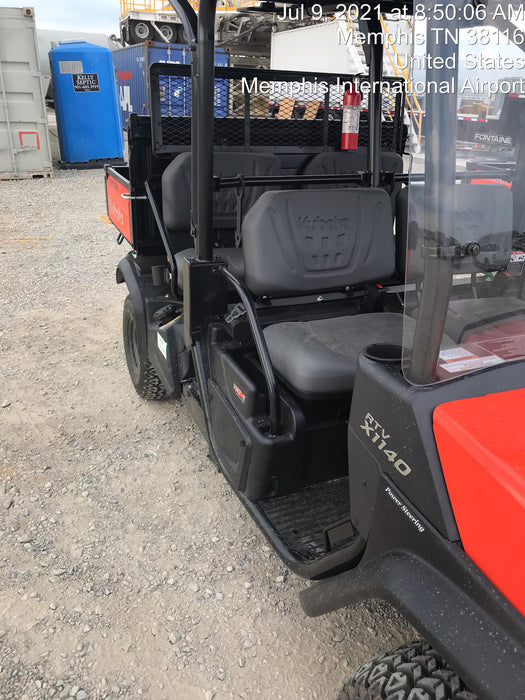 2021 Kubota RTV-X1140W-H Plastic Canopy, Windshield Acrylic Clear, LED Strobe Light, Wire Harness Kit, Back up Alarm