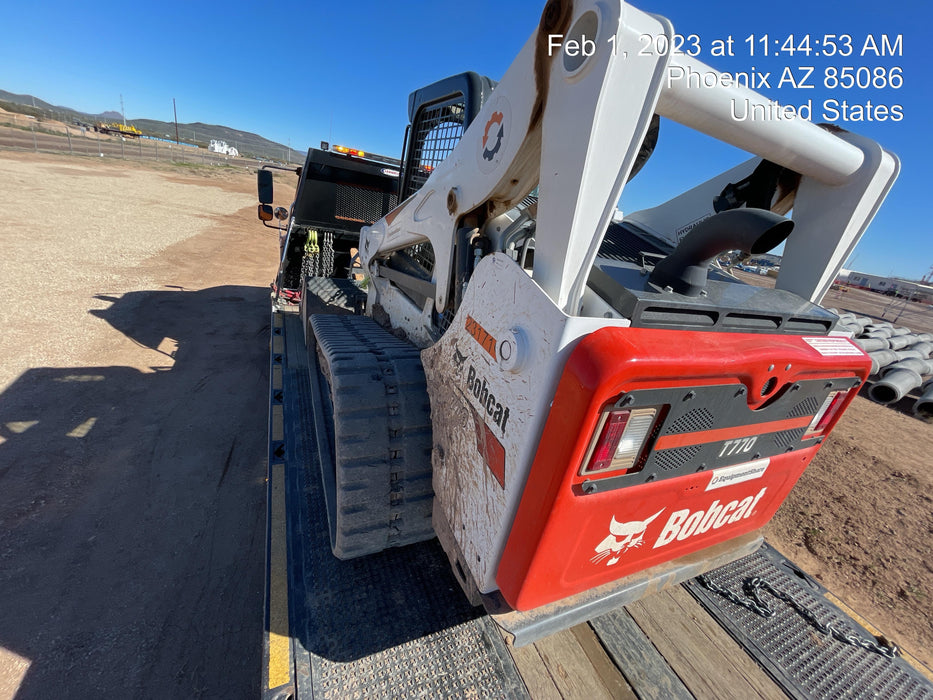 2022 Bobcat T770 92hp Doosan Diesel, Canopy, Rubber Tracks, Manual QC