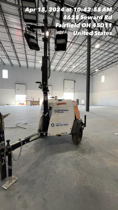 2023 Generac MLT2 Diesel, Flex Switch 120V Input, Powerzone Controller, (4) 320W LED Lights, 4kW Generator, 39.9 Gal Fuel Tank, 2" Ball, T3