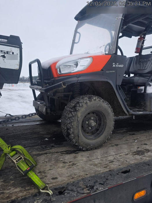 2022 Kubota RTV-X1140W-H Plastic Canopy, Windshield Acrylic Clear, LED Strobe Light, Wire Harness Kit, Back up Alarm