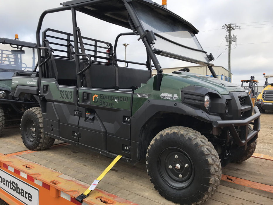 2019 Kawasaki Mule PRO-DXT Standard Options, Backup Alarm, Beacon, Plastic Hard Top, Poly Windshield, Horn Kit