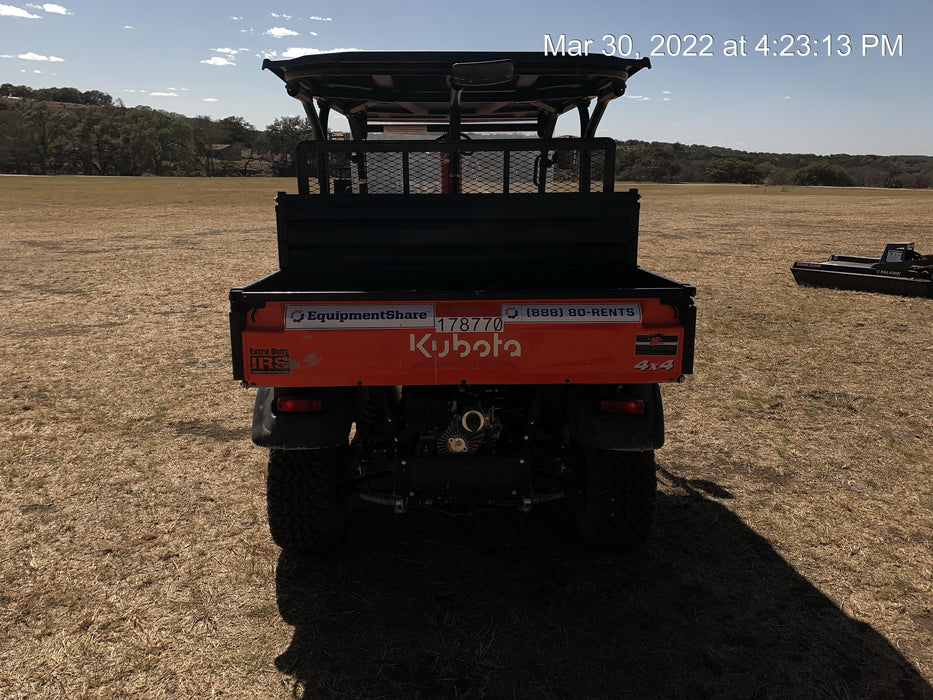 2021 Kubota RTV-X1140W-H Plastic Canopy, Windshield Acrylic Clear, LED Strobe Light, Wire Harness Kit, Back up Alarm