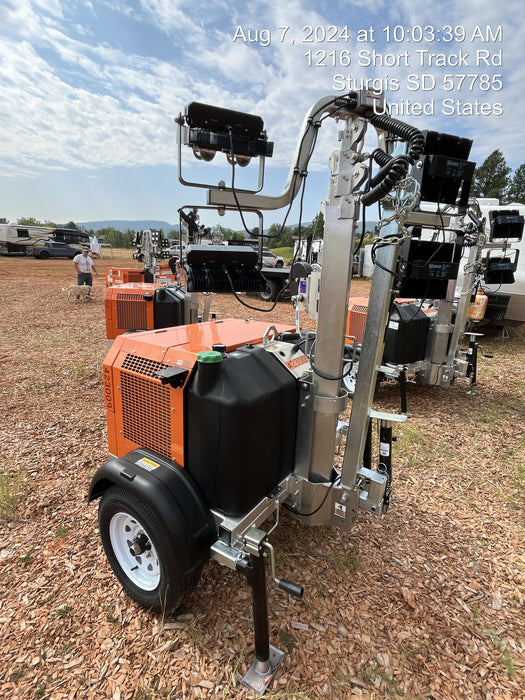 2024 Wanco WLTT-4MM4K Diesel, Deep Sea Controller, Shore Power Plug, Auto Start, (4) 350W LED Floodlights, 4kW Generator, 60 Gal Fuel Tank, 2" Ball, T3