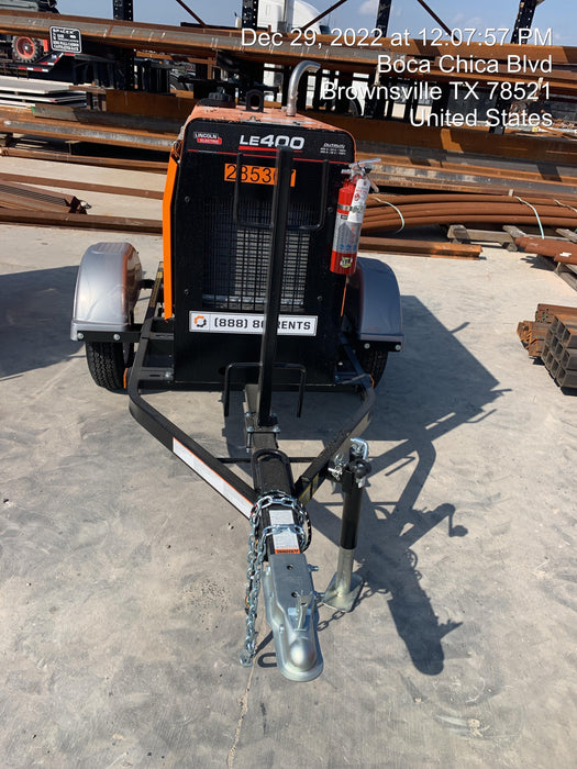 2022 Lincoln Electric LE400 Kubota V1505, Trlr, Cable Rack, Light Kit, ES Decals, T3