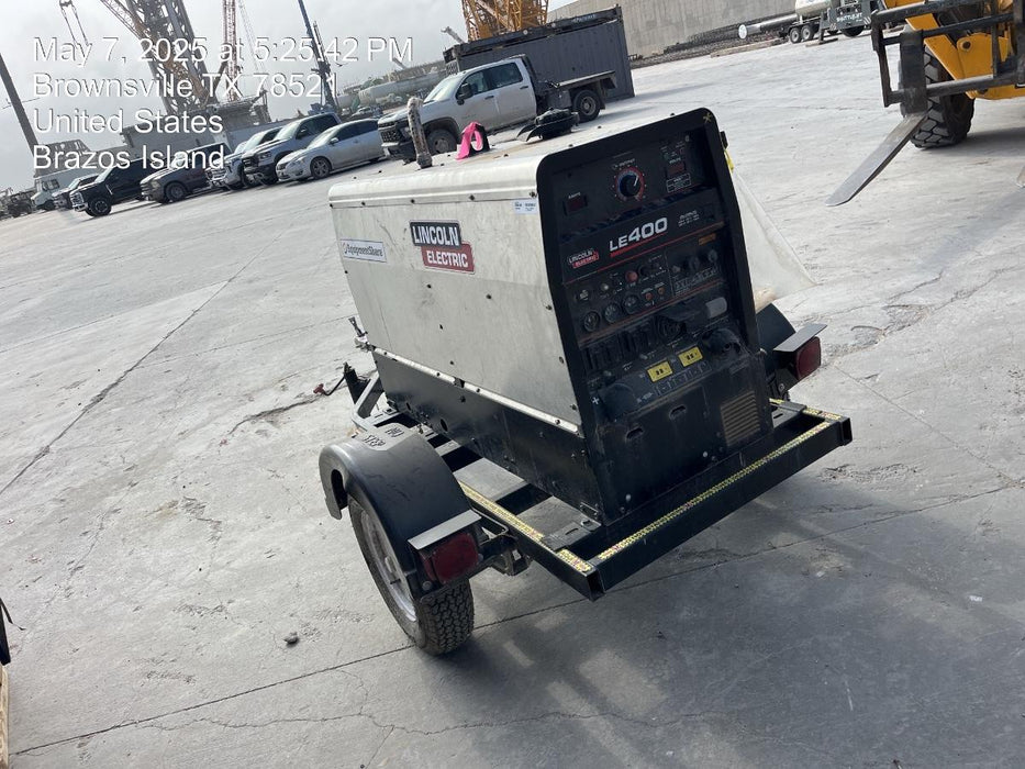 2025 Lincoln Electric LE400 Diesel, Kubota V1505, 22 HP, Trlr, Cable Rack, Light Kit, ES Decals, T3