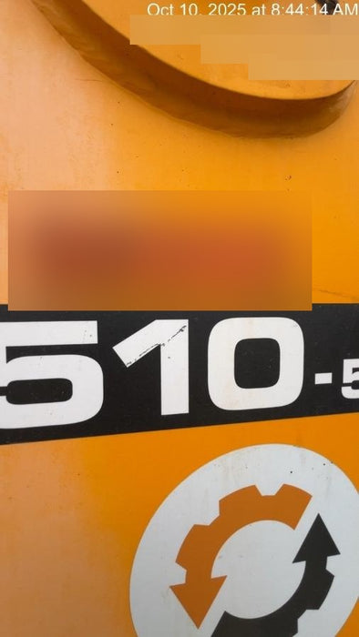 2020 JCB 510-56 Cab/Heat/Air, 74 HP, Solid Tires, STD Worklight, Beacon, Aux Hydraulics, Lifting Eye, Back up Alarm w/66" Carriage/60" Forks