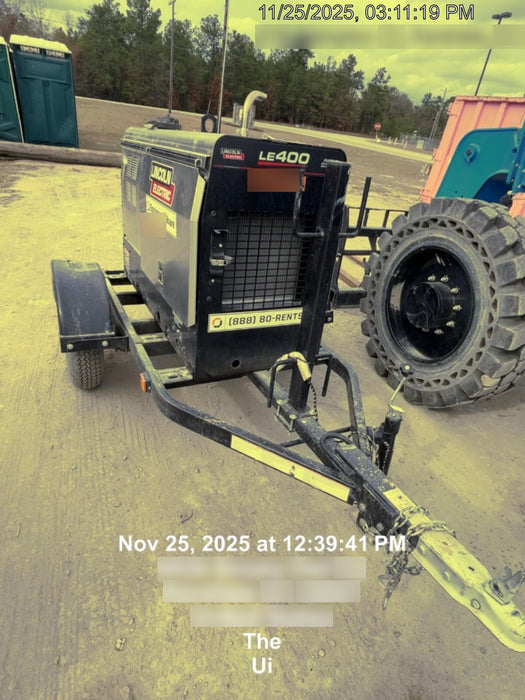 2024 Lincoln Electric LE400 Kubota V1505, Trlr, Cable Rack, Light Kit, ES Decals, T3