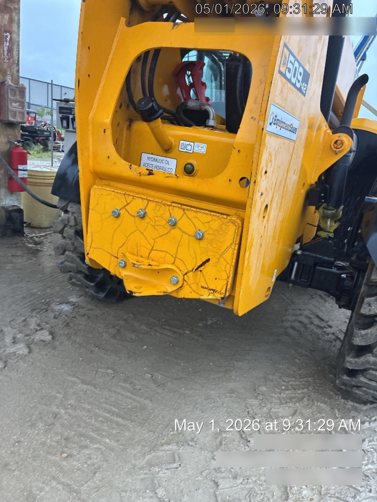 2020 JCB 509-42 Cab/Heat/Air, Solid Tires, Work Lights, Beacon, Aux Hydraulics, Back up Alarm, Lifting Eye, ES Decals
