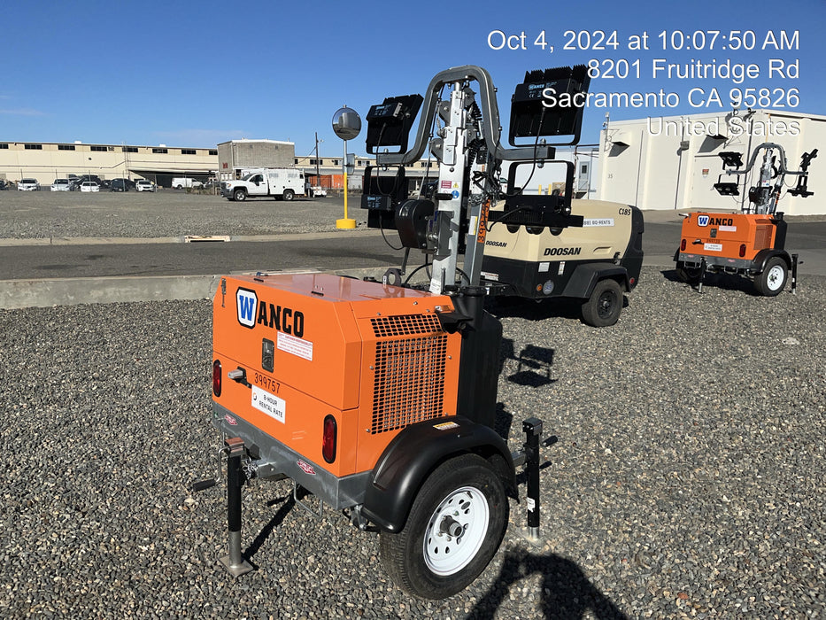 2024 Wanco WLTT-4MM4K Diesel, Deep Sea Controller, Shore Power Plug, Auto Start, (4) 350W LED Floodlights, 4kW Generator, 60 Gal Fuel Tank, 2" Ball, T3