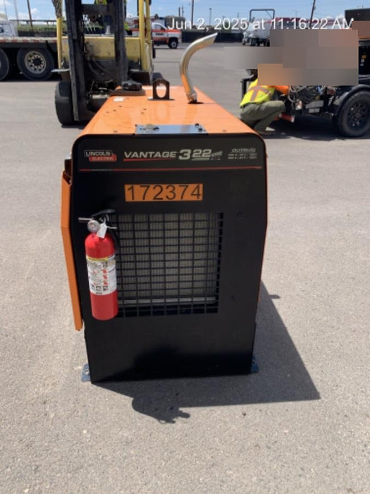 2021 Lincoln Electric Vantage 322 Vantage 322 Ready Pak 3 w/ Decals, ORANGE (includes trailer, cable rack, fender light kit) NO Telematics
