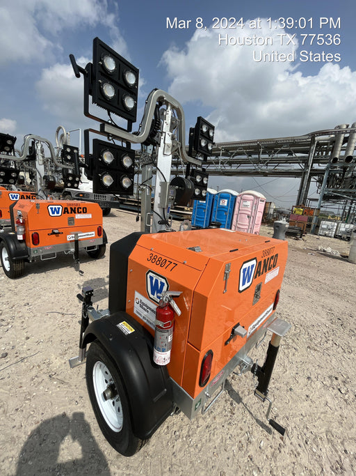 2024 Wanco WLTT-4MM4K Diesel, Deep Sea Controller, Shore Power Plug, Auto Start, (4) 350W LED Floodlights, 4kW Generator, 60 Gal Fuel Tank, 2" Ball, T3