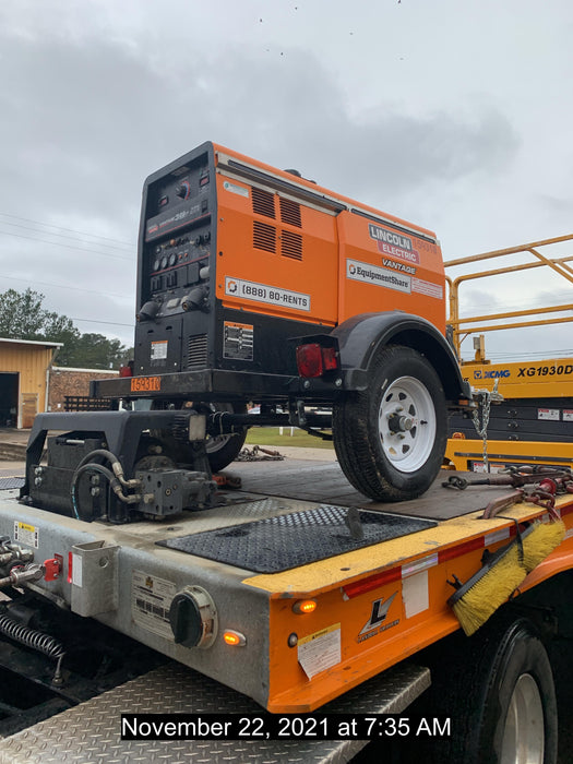 2021 Lincoln Electric Vantage 322 Vantage 322 Ready Pak 3 w/ Decals, ORANGE (includes trailer, cable rack, fender light kit) NO Telematics