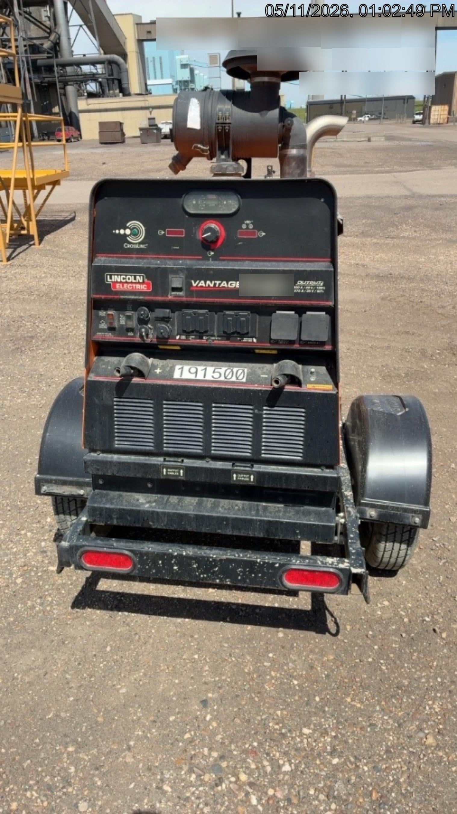2021 Lincoln Electric Vantage 549X Ready Pak 3, ORANGE (includes trailer, cable rack, fender light kit)