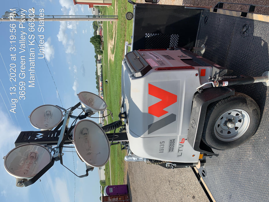 2018 Wacker Neuson LTV6L-MH Wacker Neuson LTV6L Mobile Light Tower w/Fuel Level Sensor Installed