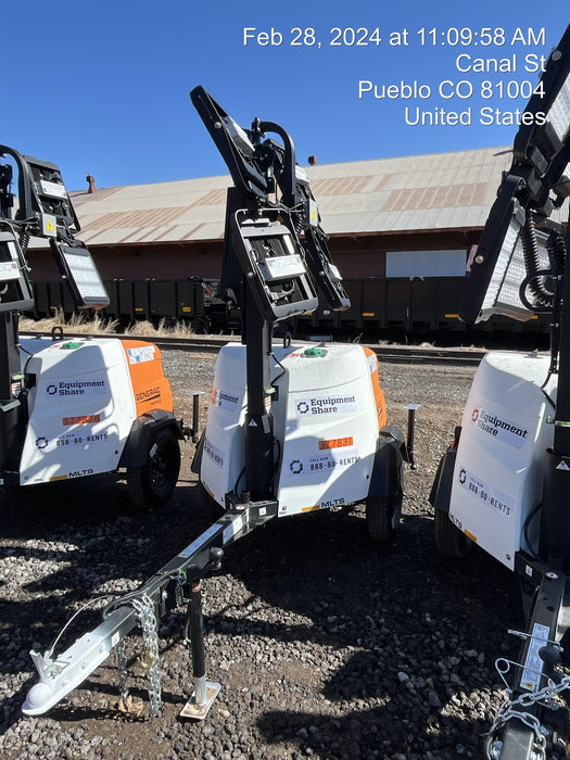 2023 Generac MLT2 Diesel, Flex Switch 120V Input, Powerzone Controller, 
(4) 320W LED Lights, 4kW Generator, 39.9 Gal Fuel Tank, 2" Ball, T3