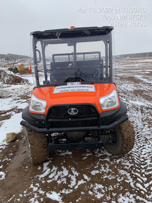2022 Kubota RTV-X1140W-H Plastic Canopy, Windshield Acrylic Clear, LED Strobe Light, Wire Harness Kit, Back up Alarm