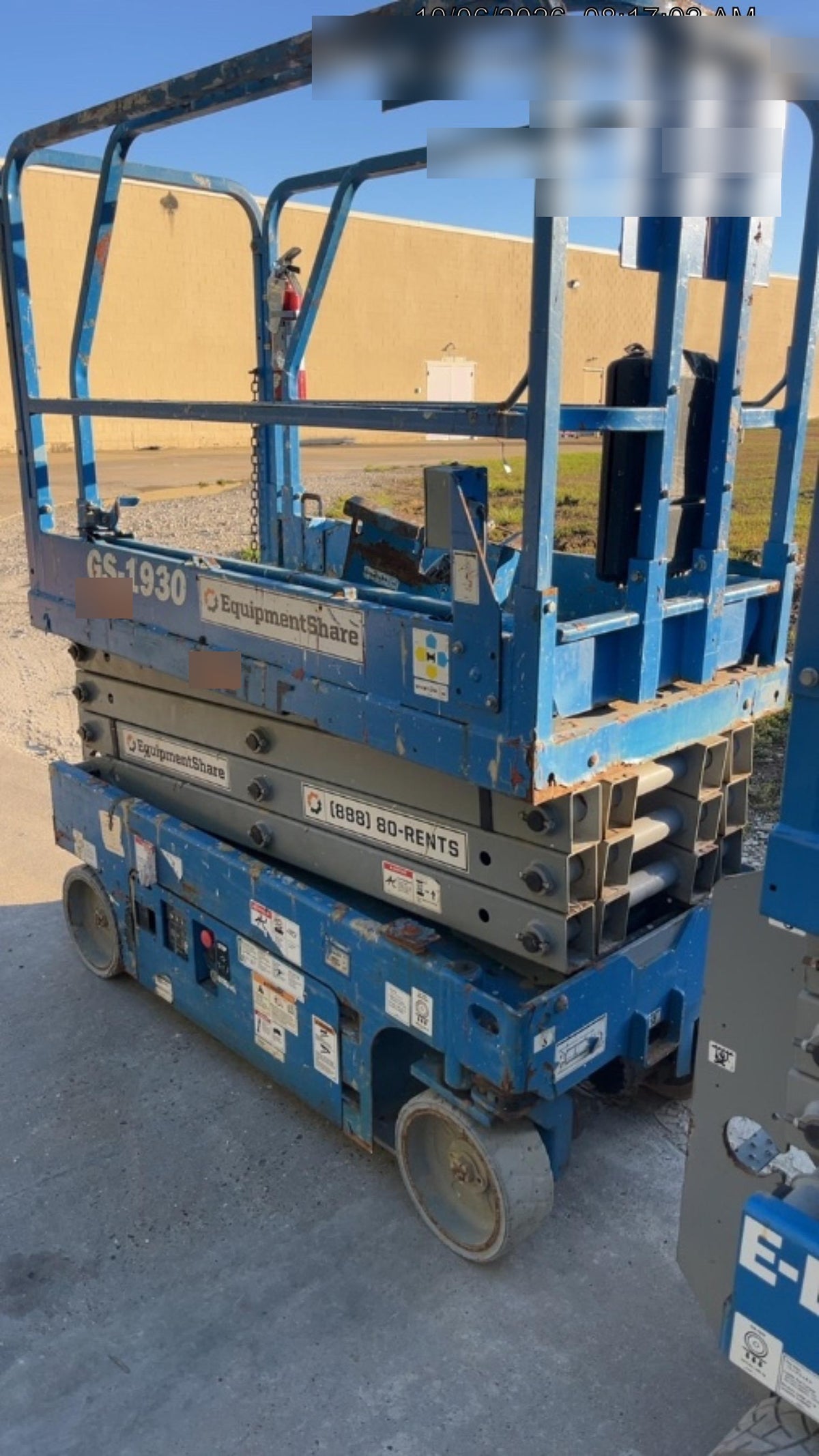2019 Genie GS-1930 Fixed Rails with Chain Entry