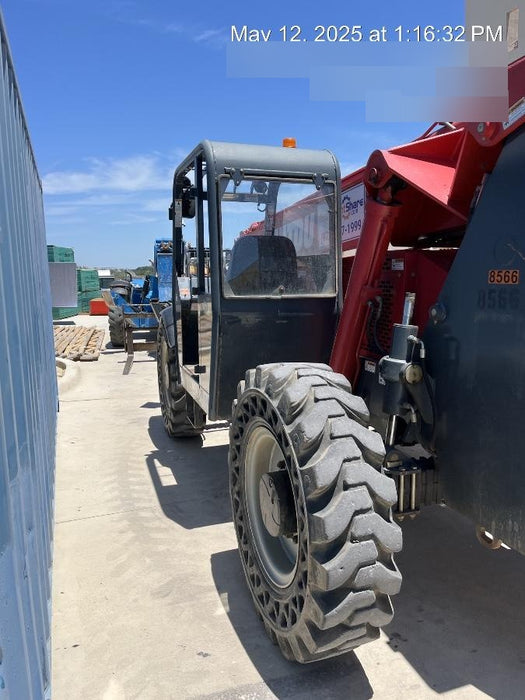 2018 Manitou MTA10055 Manitou MTA 10055 w/Cab/Heat/AC, Work Lights/Strobe, Aux Hyd, Solid Tires, Lift Hook, 66" Carriage, 60" Forks