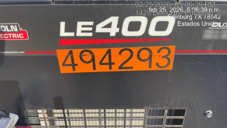 2025 Lincoln Electric LE400 Diesel, Kubota V1505, 22 HP, Trlr, Cable Rack, Light Kit, ES Decals, T3