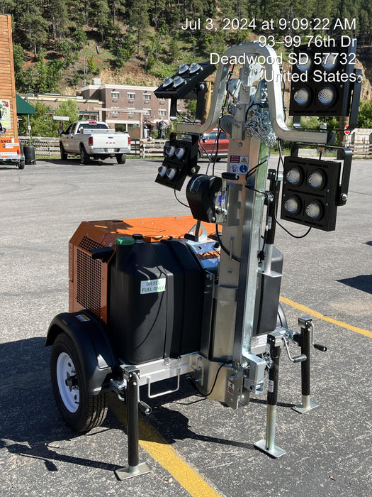 2024 Wanco WLTT-4MM4K Diesel, Deep Sea Controller, Shore Power Plug, Auto Start, (4) 350W LED Floodlights, 4kW Generator, 60 Gal Fuel Tank, 2" Ball, T3