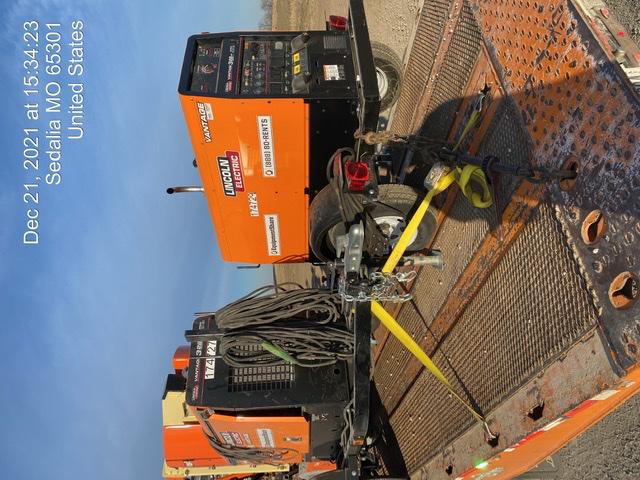 2021 Lincoln Electric Vantage 322 Vantage 322 Ready Pak 3 w/ Decals, ORANGE (includes trailer, cable rack, fender light kit) NO Telematics