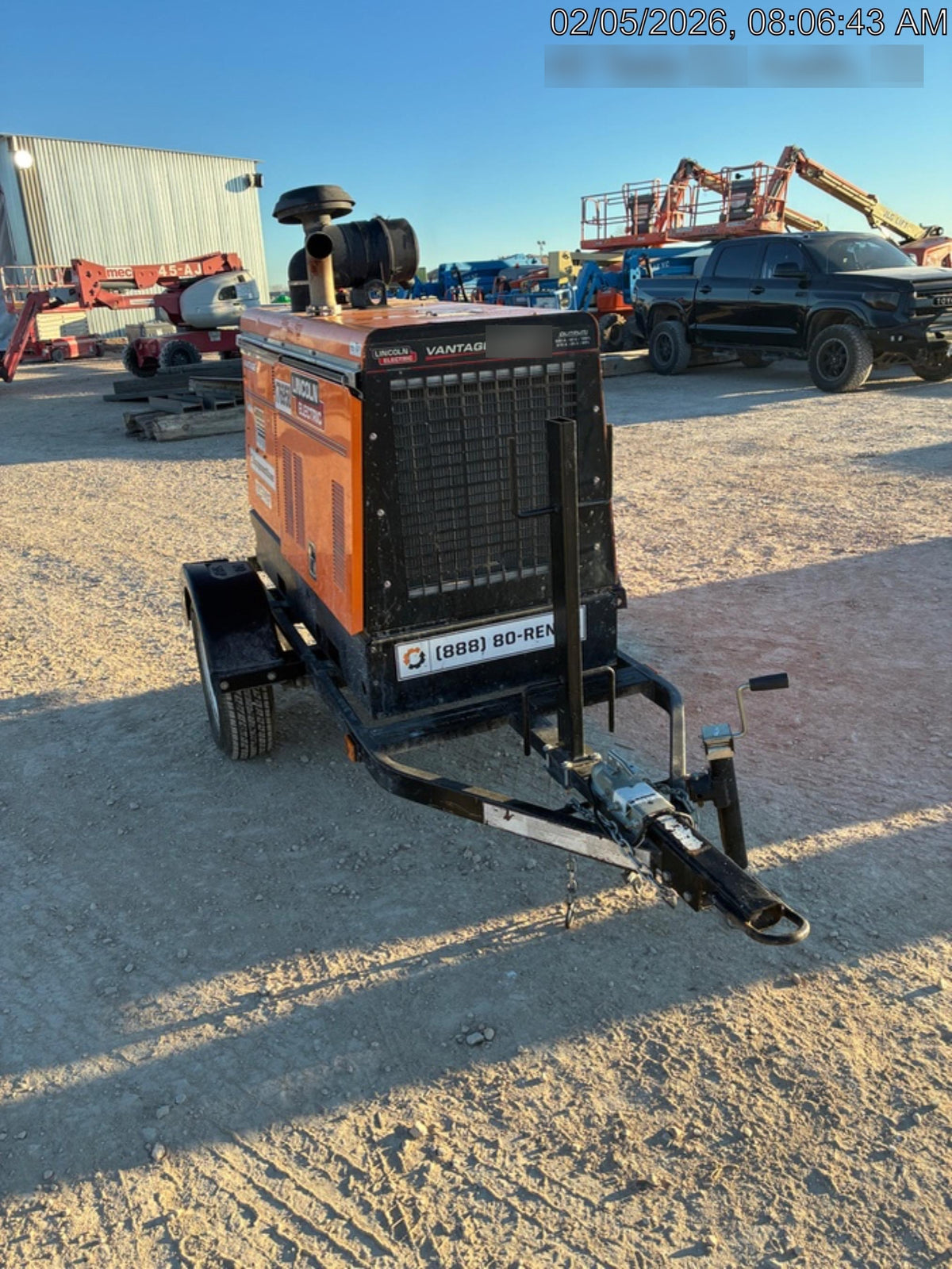 2021 Lincoln Electric Vantage 549X Ready Pak 3, ORANGE (includes trailer, cable rack, fender light kit)