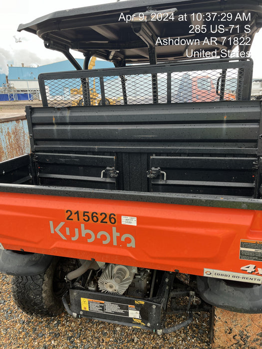 2022 Kubota RTV-X1140W-H Plastic Canopy, Windshield Acrylic Clear, LED Strobe Light, Wire Harness Kit, Back up Alarm