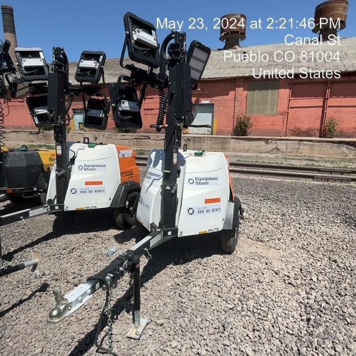 2023 Generac MLT2 Diesel, Flex Switch 120V Input, Powerzone Controller, 
(4) 320W LED Lights, 4kW Generator, 39.9 Gal Fuel Tank, 2" Ball, T3