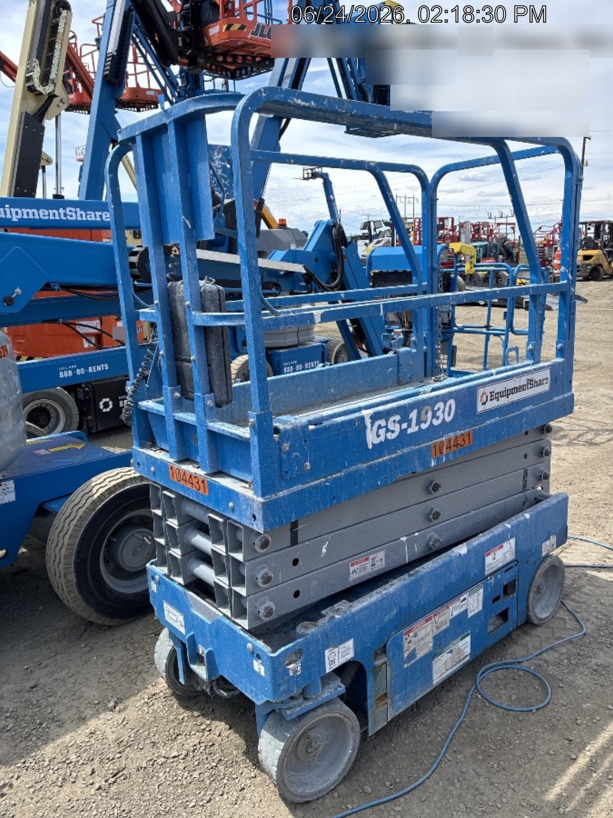2020 Genie GS-1930 Standard Machine, 800W Inverter