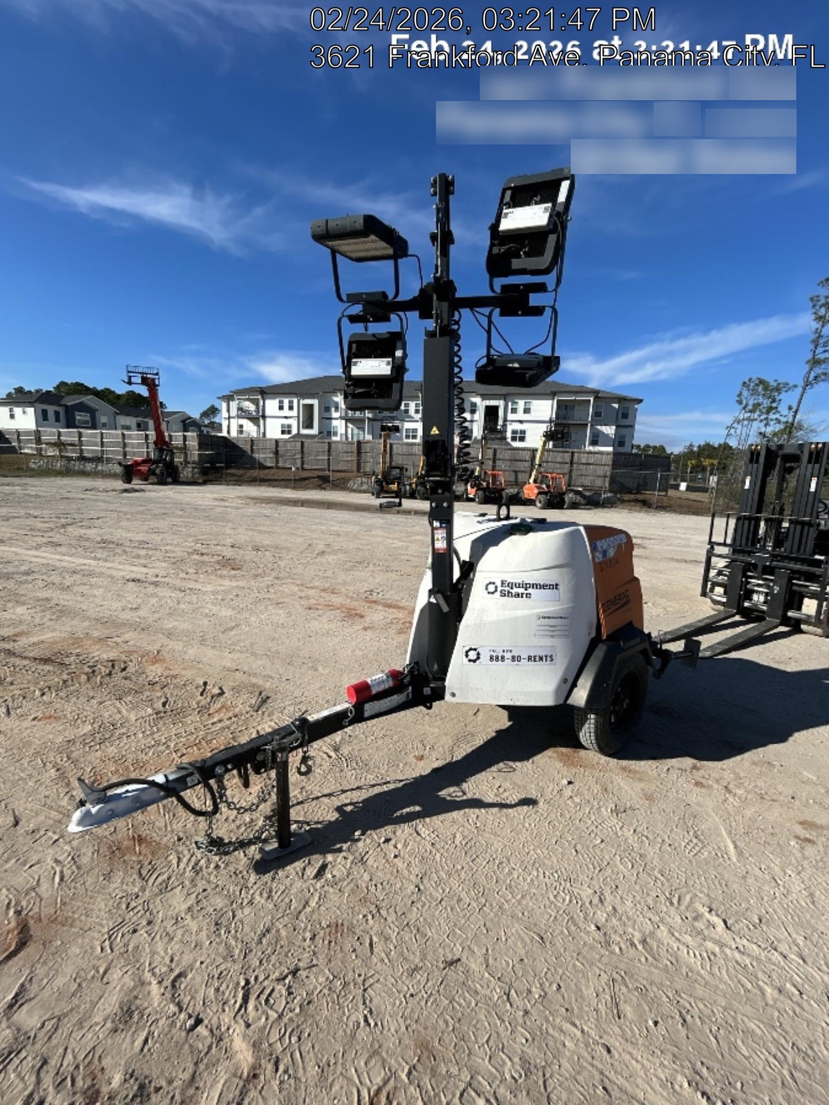 2023 Generac MLT2 Diesel, Flex Switch 120V Input, Powerzone Controller, 
(4) 320W LED Lights, 4kW Generator, 39.9 Gal Fuel Tank, 2" Ball, T3