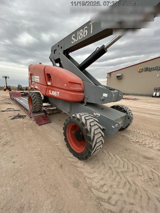 2020 Skyjack SJ86T+ Deutz Diesel, 4wd, FF Tires, Inward Self Closing Gate, Tool Tray, Beacon, 12kW Generator