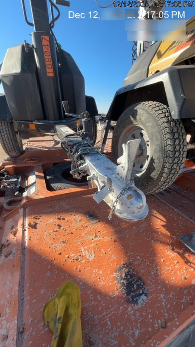 Allmand NLV3GR (4) LED Light Fixture 350W, 23' Vertical Mast, 3kW Prime, Towable, Deep Sea L401, Leveling Jacks, Yanmar T4F 5.8hp