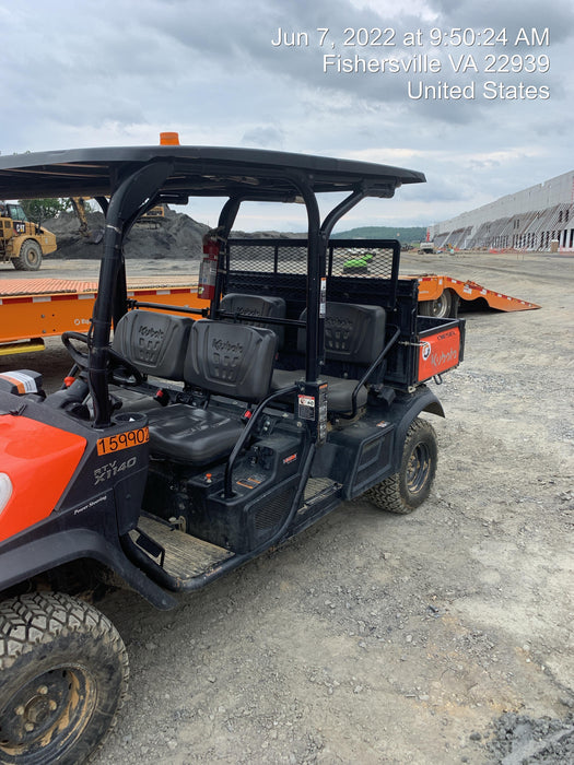 2021 Kubota RTV-X1140W-H Plastic Canopy, Windshield Acrylic Clear, LED Strobe Light, Wire Harness Kit, Back up Alarm