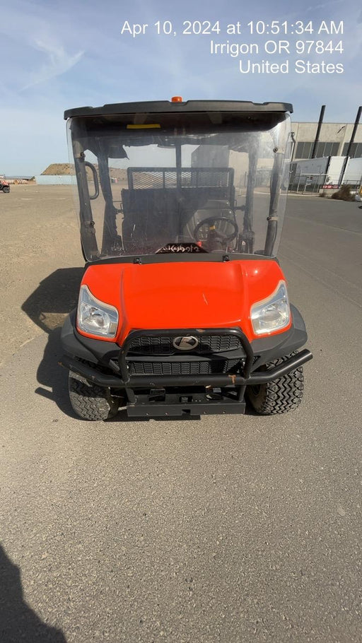 Kubota RTV-X1140W-H 4WD, LED Strobe, Windshield Acrylic Clear, Plastic Canopy, Wire Harness Kit, Backup Alarm