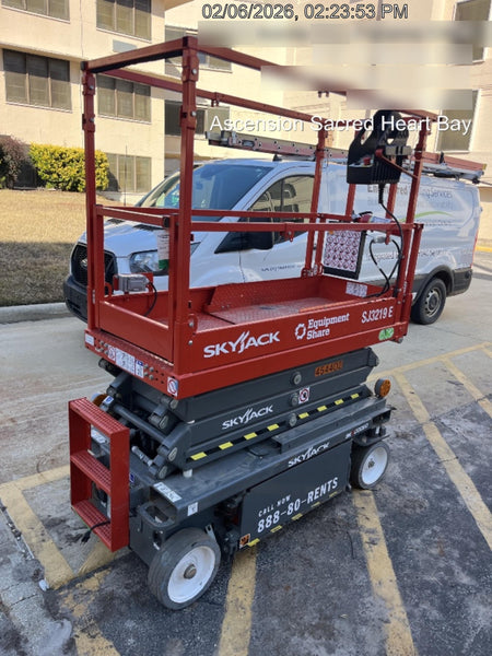 2024 Skyjack SJ3219 Electric Drive, Sld NM Tires, DBcns, RFRails, Power to Platform, T3 + Access Control