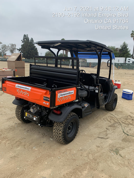 2021 Kubota RTV-X1140W-H Plastic Canopy, Windshield Acrylic Clear, LED Strobe Light, Wire Harness Kit, Back up Alarm