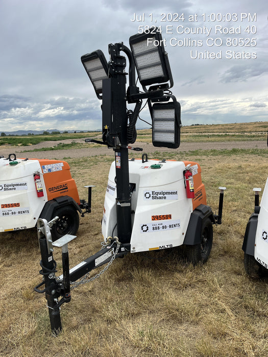 2024 Generac MLT2 Diesel, Flex Switch 120V Input, Powerzone Controller, 
(4) 320W LED Lights, 4kW Generator, 39.9 Gal Fuel Tank, 2" Ball, T3