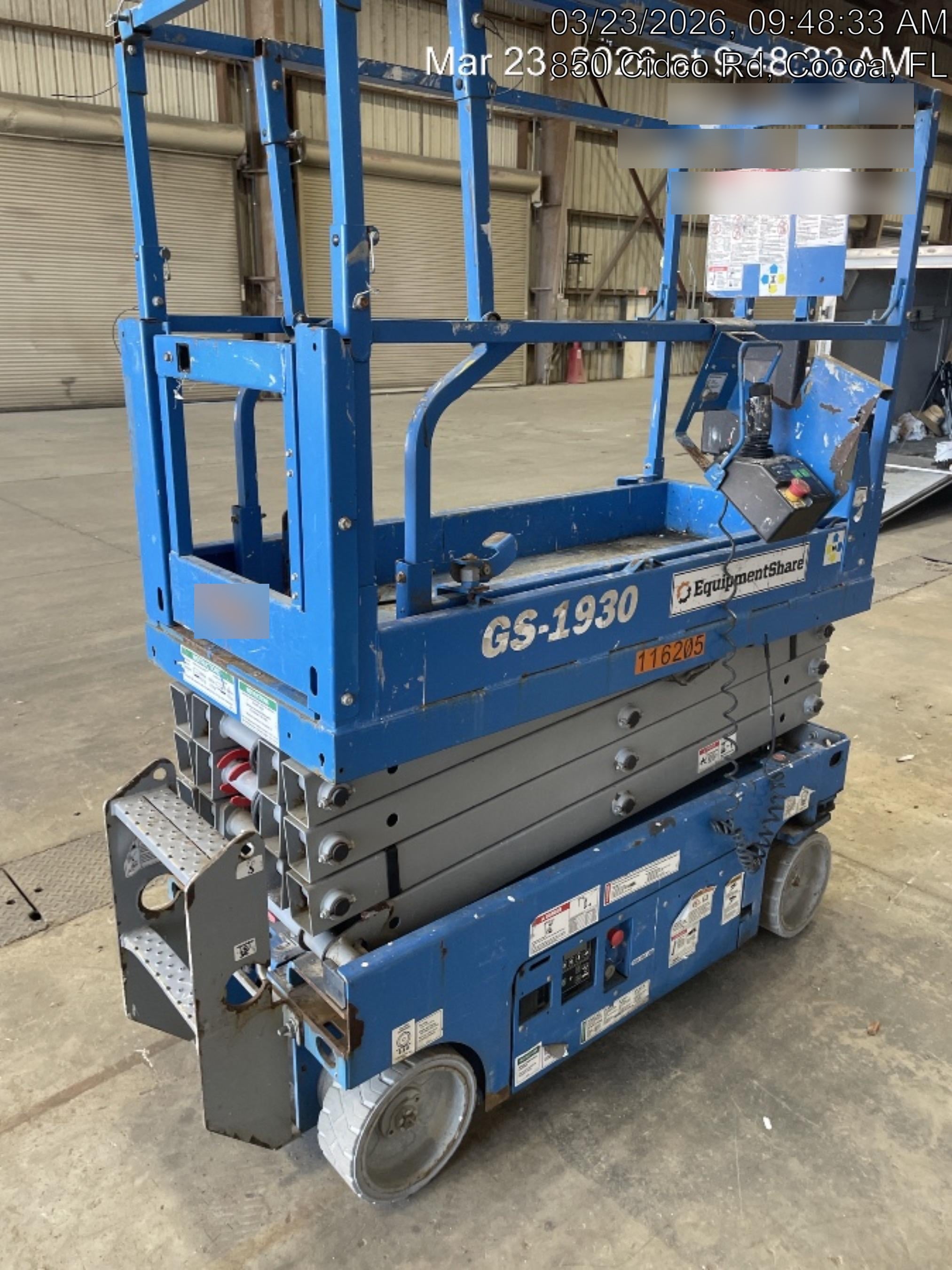 2020 Genie GS-1930 Solid Non Marking Tires, Beacon, Folding rails with half height swing gate