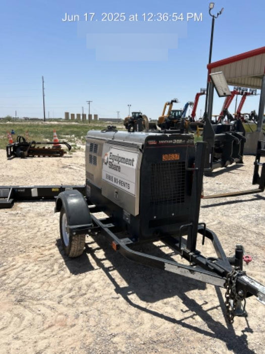 2019 Lincoln Electric Vantage 322 Welder Ready-Pak 3, Two wheel trailer, Fender and Light kit, Cable Rack